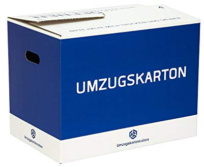 Umzugskartons Professionell - 30 Stck. - 52 Liter - Selbstschließend - Doppel Wellpappe - Extra fester - Umzugskartons (30)