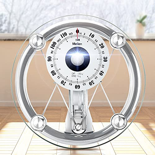 MANY Báscula Mecánica De Baño Báscula Personal Analógica Fácil De Leer, con Resorte De Alta Resistencia Diseño Cero Ajustable, Pesa hasta 120 Kg