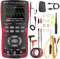 BSIDE Digital multimeter with Oscilloscope 9999 Counts Color Display 10Mhz Handheld Oscilloscope Rechargeable for PC DIY Automotive Voltage Current Capacitance Hz Ohm Diode Continuity Tester