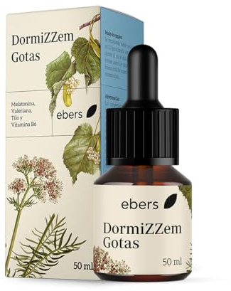 Ebers DormiZZem Gotas | Ayuda a conciliar el sueño y facilitar el descanso | 50 ml con sabor a frutos rojos | Base con prebióticos