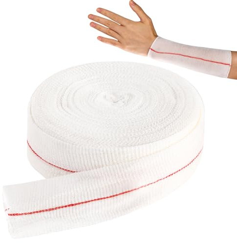 Elastic Support Bandage 3.5cm x 10m Multi Stretch Eczema Tubular Bandages Breathable Tubular Gauze for Small Limbs & Childs Trunk