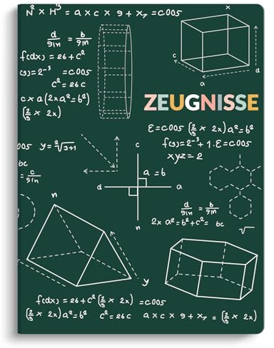 SKYDUE Zeugnismappe A4, Hochwertige Kunststoffmappe Mit 30 Hüllen, Zeugnismappe Für Zeugnisse Zu Archivieren Und Wichtige Dokumente Zu Organisieren(Grün)
