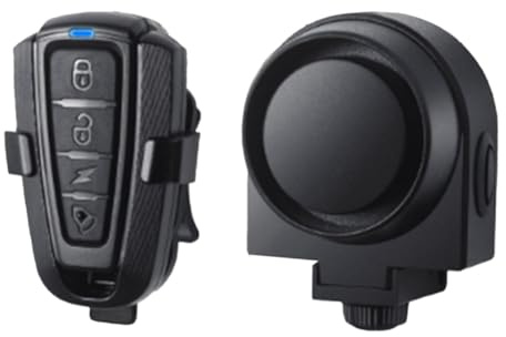 Reinscer Alarme vibrante sans fil pour vélo, rechargeable par USB, alarme à distance, anti-vol, détecteur de vélo, système d'alarme