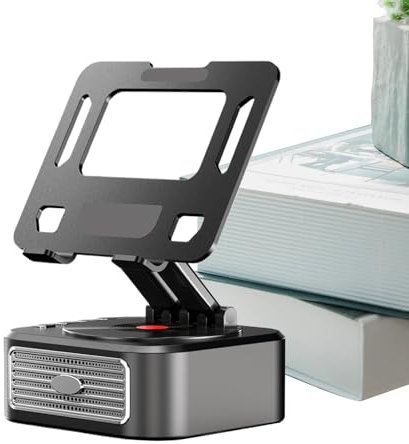 Soporte de teléfono con altavoz, soporte giratorio para teléfono tablet con altavoz inalámbrico - Sonido envolvente estéreo, Cool Tech Gadgets Soporte de teléfono móvil para el hogar, la oficina, el
