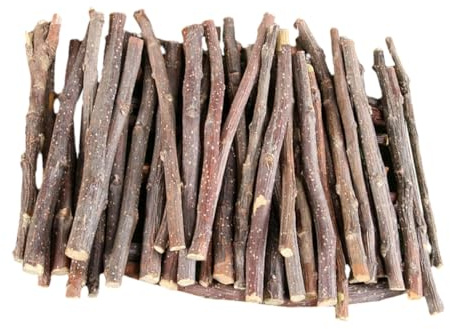 UPKOCH 200g Bâtonnets à Mâcher pour Petits Animaux Bois de Pommier Jouets Enrichissement pour Hamsters Chinchillas Lapins Aide à Usure des Dents du Stress