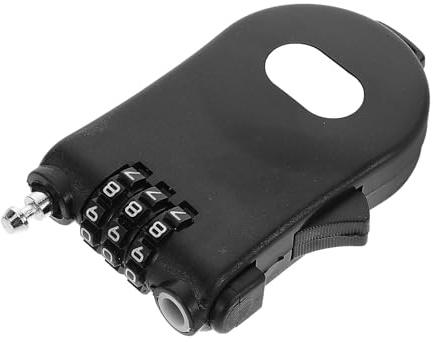 EXQUIMEUBLE Bike Cable Combination Lock Retractable Steel Wire Password Lock for Electric Scooter Helmet Security Travel Stroller