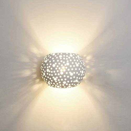 LED Applique Gesso Lampada da Parete 5W LED Illuminazione Attacco G9 Traforata