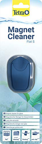 Tetra Magnet Cleaner Flat S - Magnetischer Scheibenreiniger für das Aquarium, Scheibenmagnet für eine schnelle und einfache Reinigung von Aquarien mit bis zu 4 mm Glassstärke