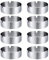 8cm Cenicero, Cenicero Redondo de Acero Inoxidable, Utilizado en Bares, Restaurantes, Dormitorios, 8 Piezas