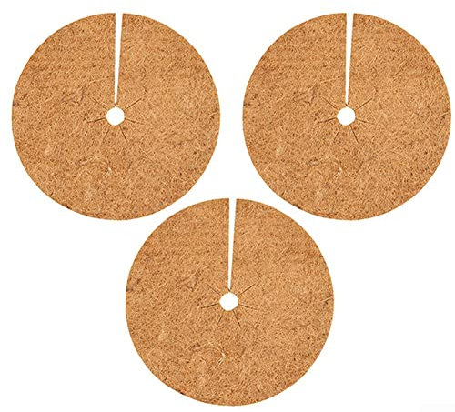 Coconut Fibre Mat, Coconut Plant Protection, Coconut Mulching Discs Flower Pot For Plant Protection Mat Trees And Plants 35CM