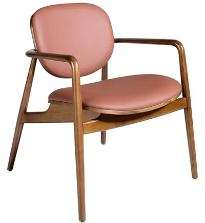 Angel Cerdá – Sedia Imbottita Sala da Pranzo in Ecopelle Marrone | Sedie Moderne, Design Minimalista ed Elegante | 65 x 64 x 75 cm | per Sala da Pranzo e Soggiorno