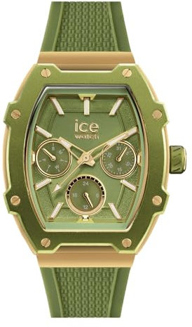 Ice-Watch - Ice Gold Forest - Grüne Damenuhr mit Silikonarmband - 022859 (Small)