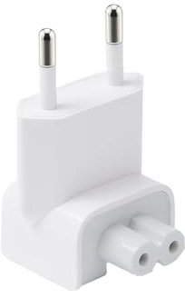 Powice Adaptateur secteur pour Apple Power - Prise Apple - Chargeur MacBook Apple - Adaptateur CA - Convient comme remplacement du bloc d'alimentation Apple, prise de charge Apple iPad (blanc)