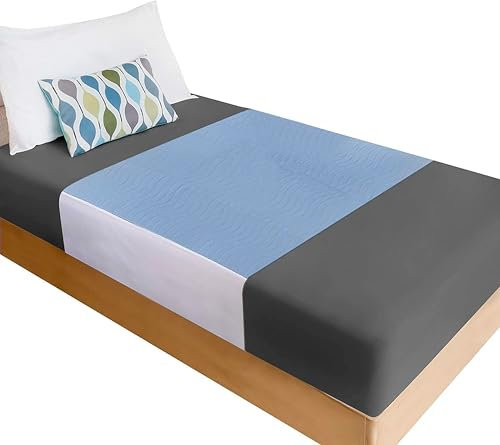 Purpura Home - Empapadores Cama Adultos Lavables con Alas 4 Capas. Protector Colchon 135 Super Absorbente. Funda Salva Camas Bebe Impermeable y Reutilizables. Cubre Cama Lavables.135x90 cm