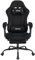 WOTSTA Gaming Chair for Adults, Ergonomic Gaming Chair with Footrest, Lumbar Support and Headrest, Adjustable Height computer chairs gaming, fabric gamer chair for Home Office, Black