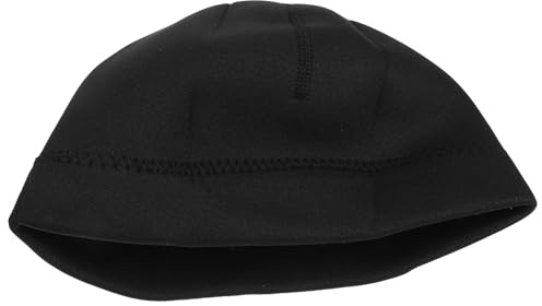 Abaodam Cagoule de Plongée pour Garçon et Filles Taille L Noir, Bonnet de Bain Respirant et Extensible en Néoprène Doux, Protection UV et Isolation Thermique pour Snorkeling, Natation