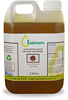 Huile de Lin 100% Pure, Huile de Lin pressée à Froid 2 litres