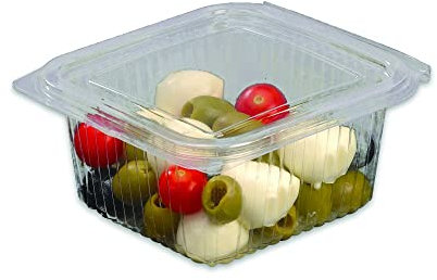 Générique - 50 BARQUETTES À CHARNIÈRES 250ML Transparent