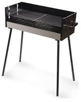 LCRACK Grill, Ergonomie Großer Raum Höhenverstellbar Barbecue-Grill mit Ständer, Faltbar tragbar Draussen Holzkohlegrill