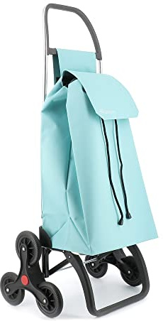 Einkaufstrolley Rolser Saquet LN 6 Räder Treppensteiger - Celeste