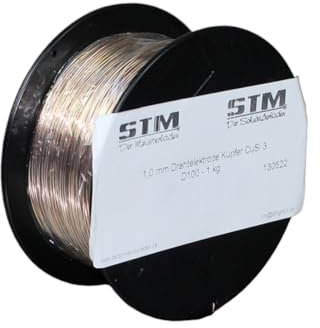 STM Der Meisterladen Schweißdraht CuSi3 1,0mm Kupfer Zink 2.1461 D100 1 kg…