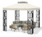Go Beyond Pavillon 25,4 x 25,4 cm, Ersatzdach, doppelstöckige Pavillon-Abdeckungen mit Lüftungsschlitzen, Pavillon-Abdeckung, Sonnenschutz, Polyester, für Garten, Terrasse, Grill (Beige)