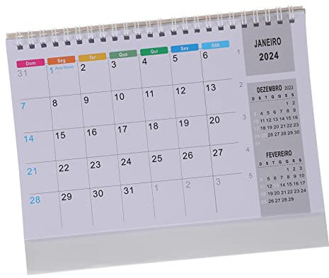 STOBOK Mini-tischkalender Aus Strapazierfähigem Stehkalender Für Home Office Und Schule Kleiner Dekorativer Kalender Zum Planen Von Terminen Und Aufgaben