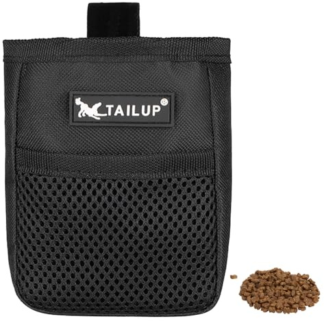 Zovator Small Dog Treat Bags, Dog Treat Pouch Puppy Dog Training Pouch Dog Treat Pouch with Waist Belt Clip Hands-Free Walking Dog Treat Pouch Puppy Treat Snack Bag Dog Treat Carrier for Dog Training