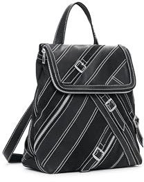 Desigual mochila de ocio Fibonacci Hampton Mini Backpack Black negro