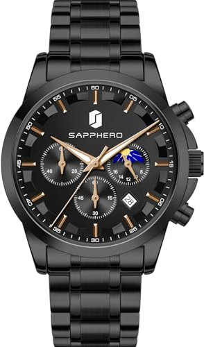 BENYAR BY Orologio da uomo al quarzo analogico in acciaio inossidabile cinturino Timing Date Display impermeabile luminoso orologio Business Casual Sports Watch Fashion Holiday regalo per il padre