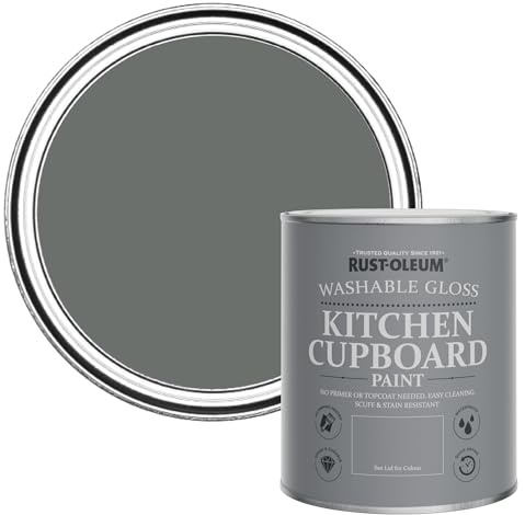 Rust-Oleum Scrubbable Kitchen Wood, Cupboard and Cabinet Paint in Gloss Finish - Ouseburn 750ml
