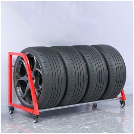 Scaffalatura per Garage, Supporto per Pneumatici, Supporto per Pneumatici per Auto su Ruote, Supporto per Pneumatici Invernali da Neve/può Contenere 4 Pneumatici, Supporto per pneu
