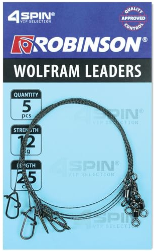 Robinson Vorfach Angeln 5er Set | Wolfram bissfest für Hecht & Zander