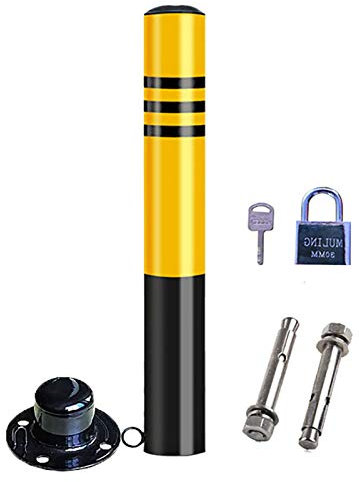 SYJH Security Posts For Driveways Parking Bollards Barrier Car Security, Metal Parking Barrier Reflective Tape Easy Installation(Size:750mm×76mm)