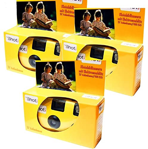 Lot de 3 appareils photo jetables Topshot 1A - Jaune
