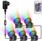 NATPOW Luces para Estanques, luz estanque sumergible Alimentadas por Red, APP y control remoto, cronometraje, 16 millones de colores para Acuario, Jardín, Patio, Piscina, Pozo (5 in 1)