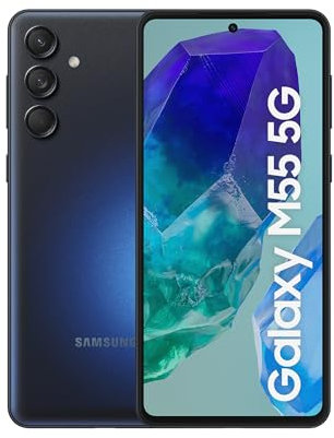 Samsung Galaxy M55 5G 256GB - Teléfono Móvil Android, Smartphone Libre, Pantalla 6,7 FHD+Super AMOLED+, Negro (Versión Española)