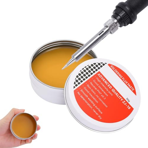 Lotpaste, Kolophonium Flussmittel, Rosin Flux, Flussmittelpaste, Löt Flux, Kolophonium Löten Flussmittel, Flussmittel Löten, Solder Flux, Lötpaste, Soldering Paste, Lötfett, Flux Paste, 50g