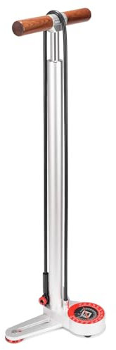 ROCKBROS Stativ cykelpump 240 PSI med tryckmätare luftpump cykel pump för motorcykel, e-cykel, boll, bilddäck stående luftpump silver
