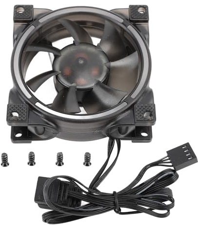 Ventilador de carcasa PWM-5-VARGBPC de 80 mm con almacén hidráulico MFDB, control inteligente de temperatura, 800-2500 RPM y 7 para una refrigeración eficiente