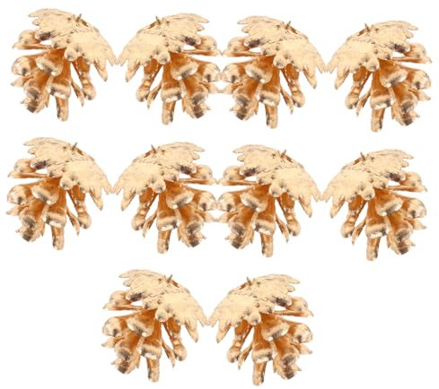ERINGOGO 10pezzi Pigne Finte in Plastica Realistiche e Versatili Per Decorazioni Natalizie Lavoretti Diy Riempitivi Per Vasi e Ghirlande Festive