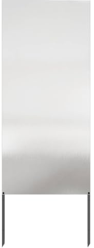 vidaXL Garten Sichtschutz-Leinwand Silber 50 x 140 cm Edelstahl