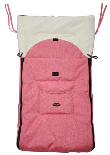 Sacco nanna per passeggino, sacco a pelo caldo e accogliente con fodera in peluche, copertura per a pelo con cerniera multifunzionale per l'inverno, la maggior parte dei passeggini