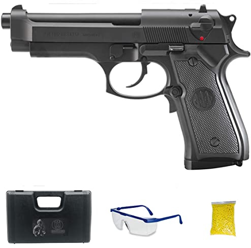 Pistolet Airsoft Mod. M92FS | Calibre 6 mm (Arme à air comprimé à Billes en Plastique ou PVC). Système électrique [Puissance : 0,5 Joules]