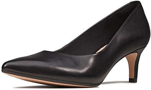 Clarks 261489044 Mujer Zapatos de Tacón, Negro (Black Leather Black Leather), 40 EU