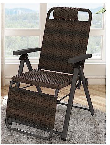 ZFF Tumbonas Plegables Sillas De Gravedad Cero De Rota con Almohada Respaldo Ajustable Sillón De Relajación Jardín para Exterior E Interior Terraza Playa Camping Carga Máxima 120kg