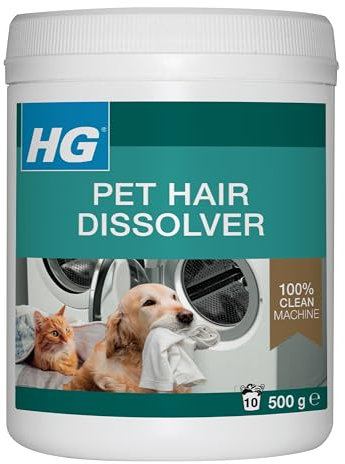 HG Pet Hair Dissolver, Pet Hair Remover for Clothes & Textiles, Dog Hair Remover & Cat Hair Remover Detergent for Washing Machine, Pet Friendly & Washing Machine Safe - 500g