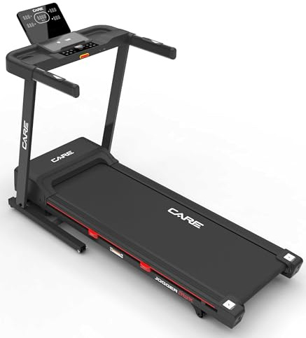 Care Fitness - Tapis de Course Connecté - 16 KM/H - Care - Jogger Max - Kinomap - 28 Programmes Intégrés - Écran LED - Contrôle de Vitesse - Moteur Silencieux - Inclinaison Motorisé - 15 Niveaux