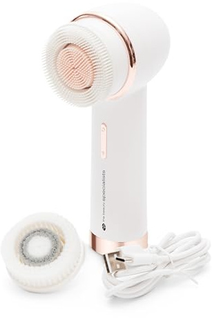 Rio Pure Cleanse Deep Facial Cleansing & Exfoliating Facial Brush, with 2 Brush Heads for Deep Cleansing, Gentle Exfoliating, Removing Blackheads, Massaging. IPX7 Waterproof