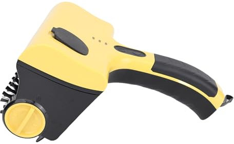 Luocute Limpias de la Parrilla Eléctrica Cepillo con un Limpiador de Parrilla de Barbacoa Recargable Ajustable de 2 Velocidades, Cepillo de Limpieza con Cabezas Intercambiables y